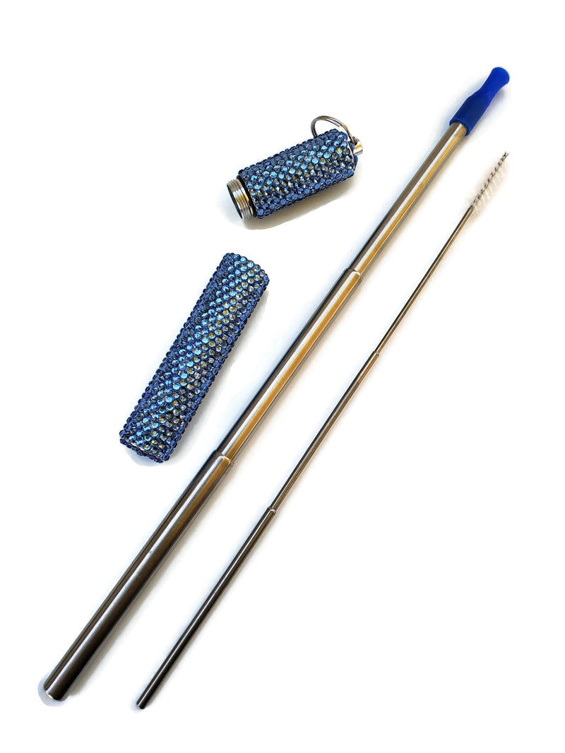 Rhinestone Straw Set